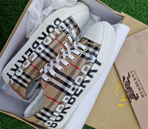 burberry logo print sneakers|Burberry sneakers price.